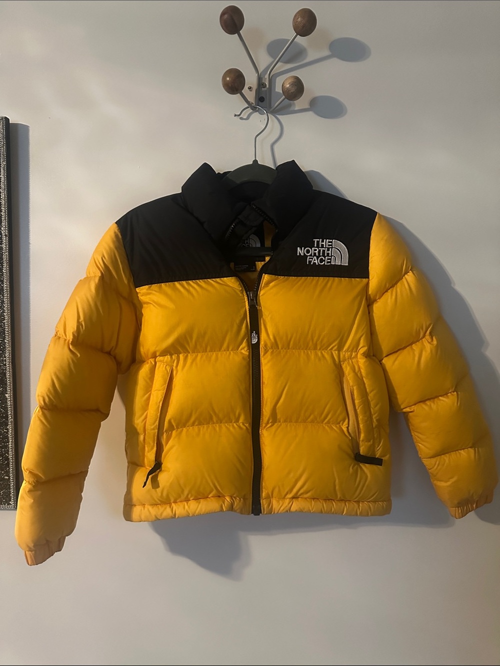 The North Face Kids Yellow and Black Puffer Jacket